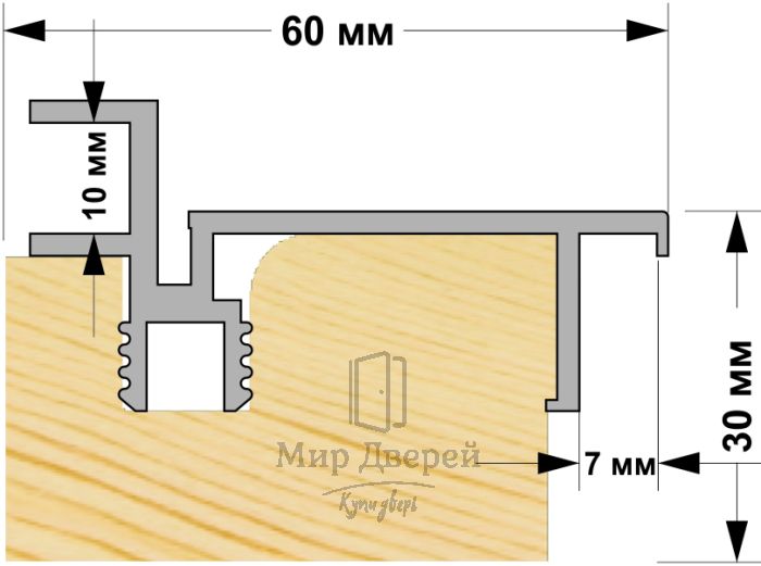 скрытая алюминиевая коробка