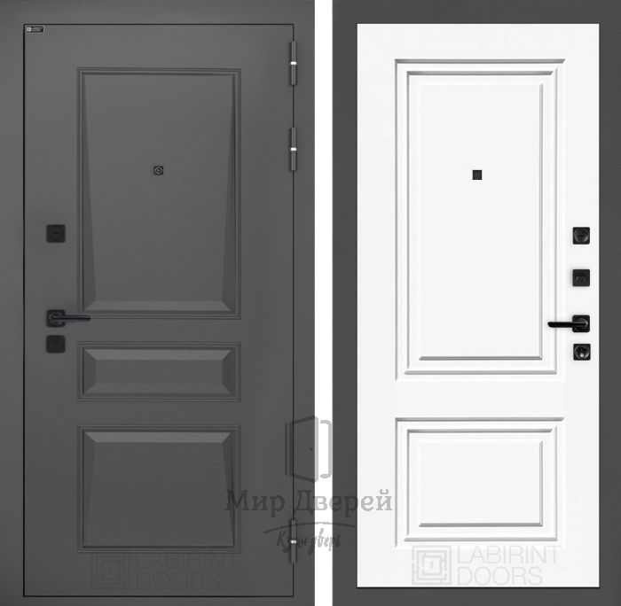Входная дверь Лабиринт Орлеан 26,27 - Эмаль RAL 9003