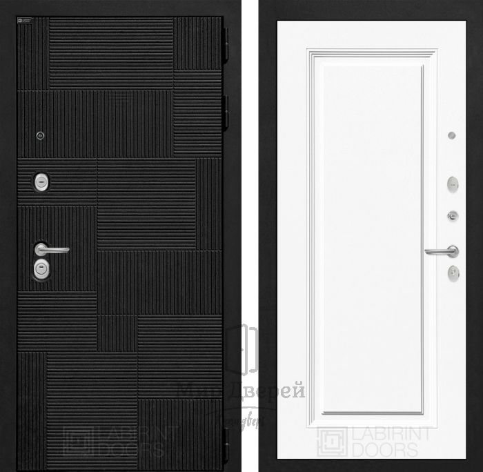 Входная дверь Лабиринт  Пазл 26,27 - Эмаль RAL 9003