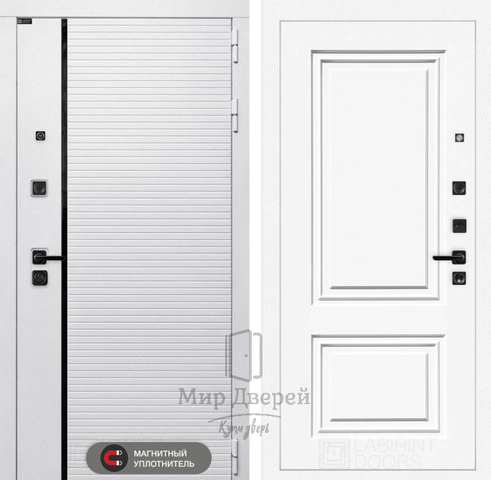 Входная дверь Лабиринт ROYAL 26,27 - Эмаль RAL 9003
