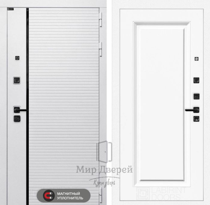 Входная дверь Лабиринт ROYAL 26,27 - Эмаль RAL 9003