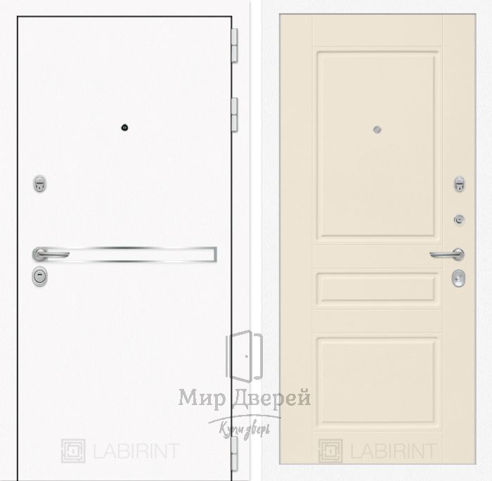 Входная дверь Лабиринт LINE WHITE 03