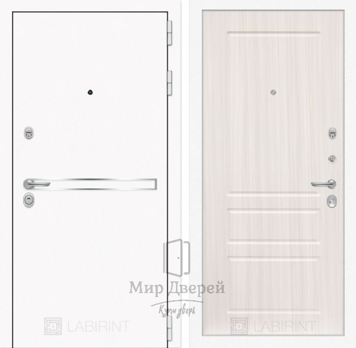 Входная дверь Лабиринт LINE WHITE 03