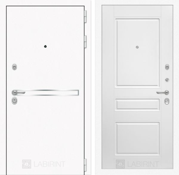 Входная дверь Лабиринт LINE WHITE 03
