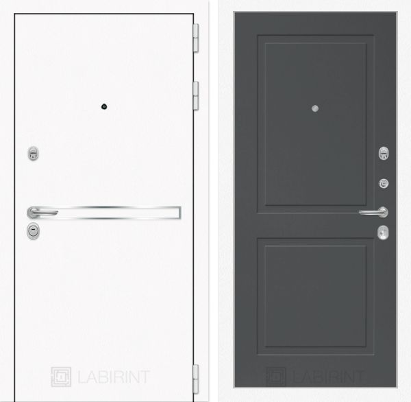 Входная дверь Лабиринт LINE WHITE 11