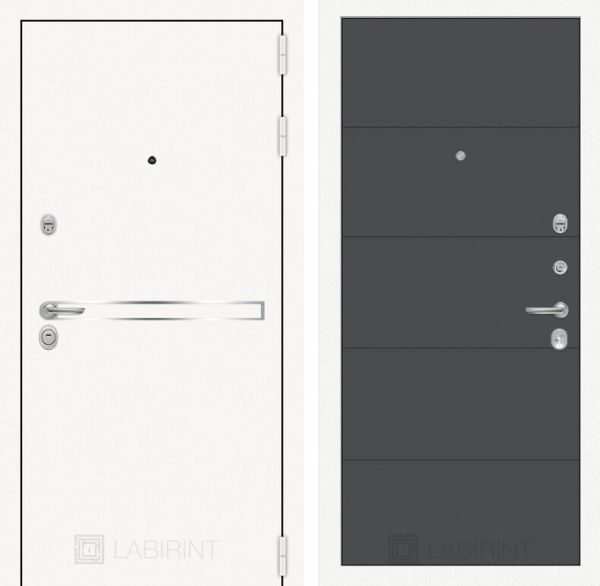 Входная дверь Лабиринт LINE WHITE 13