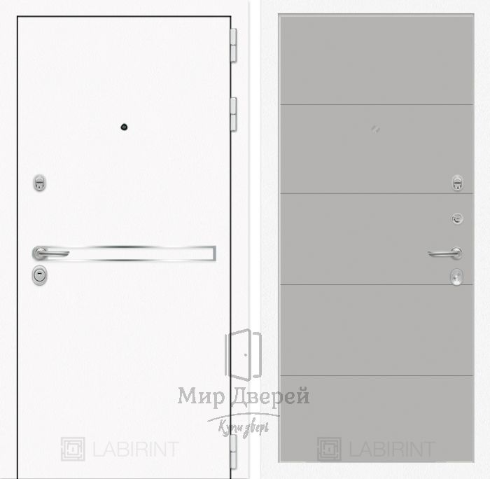 Входная дверь Лабиринт LINE WHITE 13