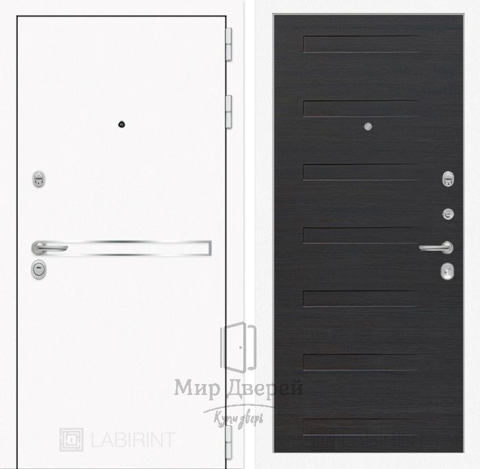 Входная дверь Лабиринт LINE WHITE 14