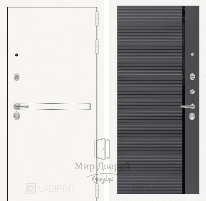 Входная дверь Лабиринт LINE WHITE 22