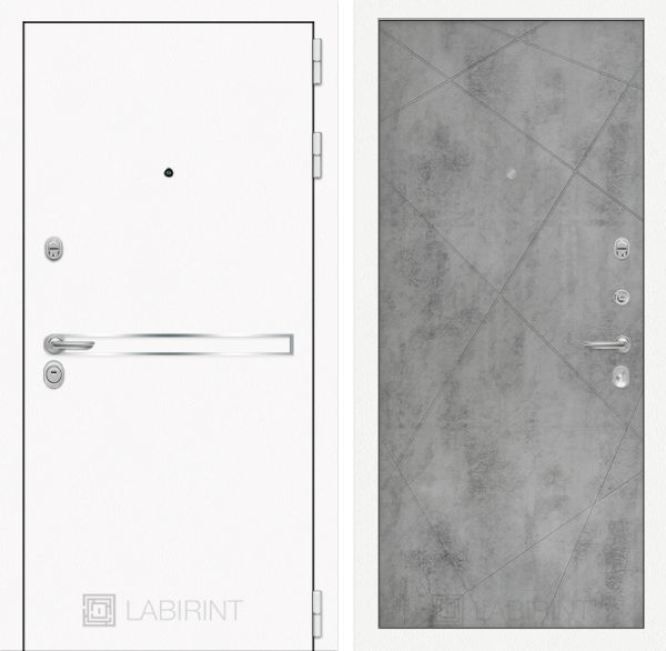 Входная дверь Лабиринт LINE WHITE 24