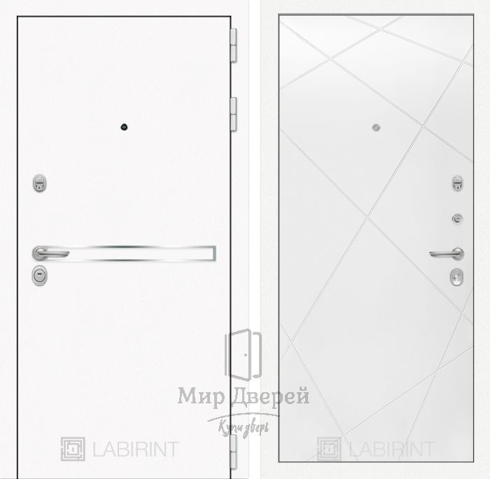 Входная дверь Лабиринт LINE WHITE 24