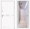 Входная дверь Лабиринт LINE WHITE с зеркалом Максимум