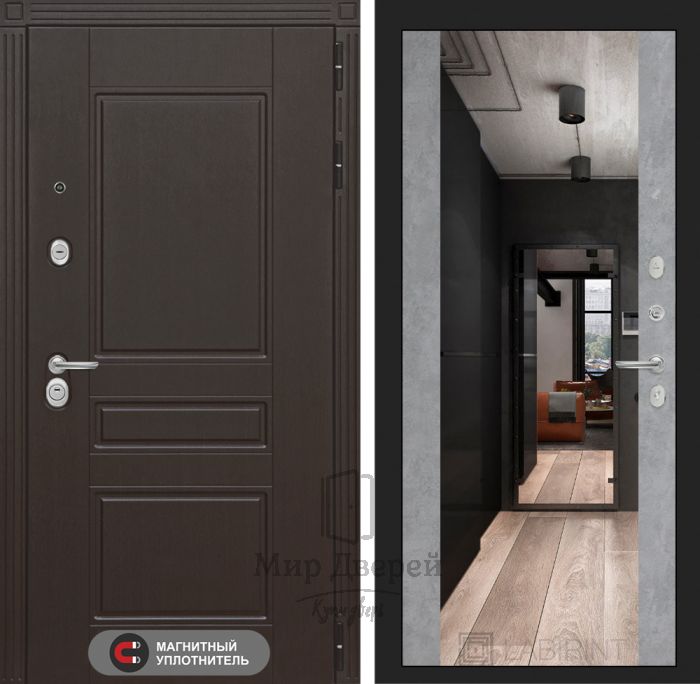 Входная дверь Лабиринт Мегаполис с зеркалом Максимум